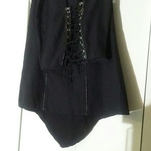 Vintage Lip Service Corseted Fishtail Skirt S/M